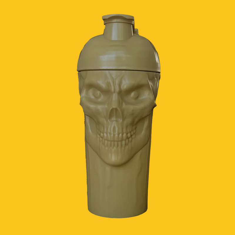 THE CURSE SKULL SHAKER VERDE MILITAR GOLD EDICION LIMITADA JNX SPORTS 24 OZ