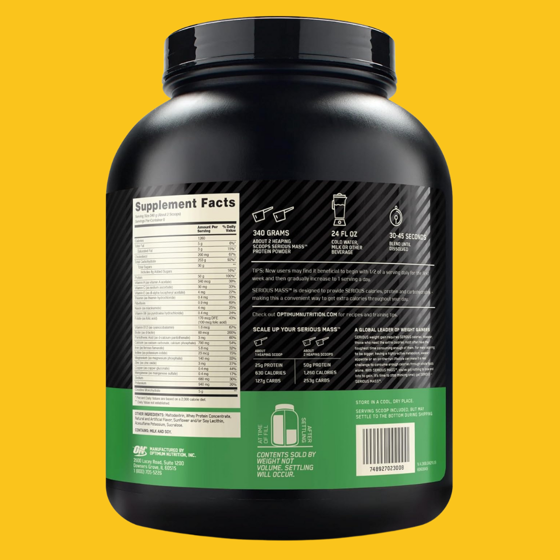 SERIOUS MASS 6 LBS OPTIMUM NUTRITION