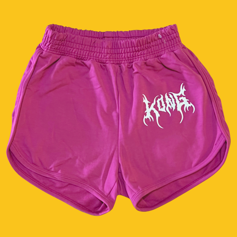 SHORT DEPORTIVO CORTO PARA MUJER ROSA FUCSIA KONG CLOTHING