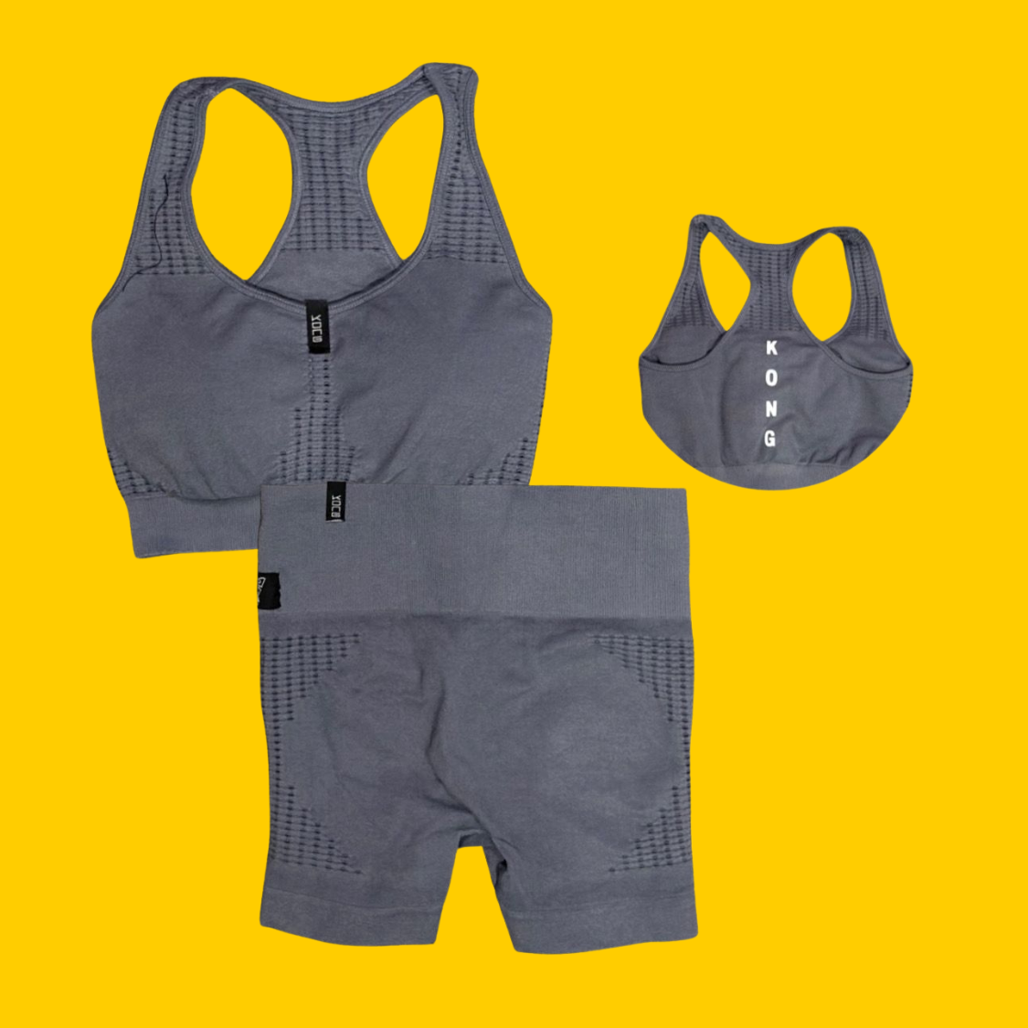 CONJUNTO DEPOTIVO KONG VIBES GRIS UNITALLA KONG CLOTHING