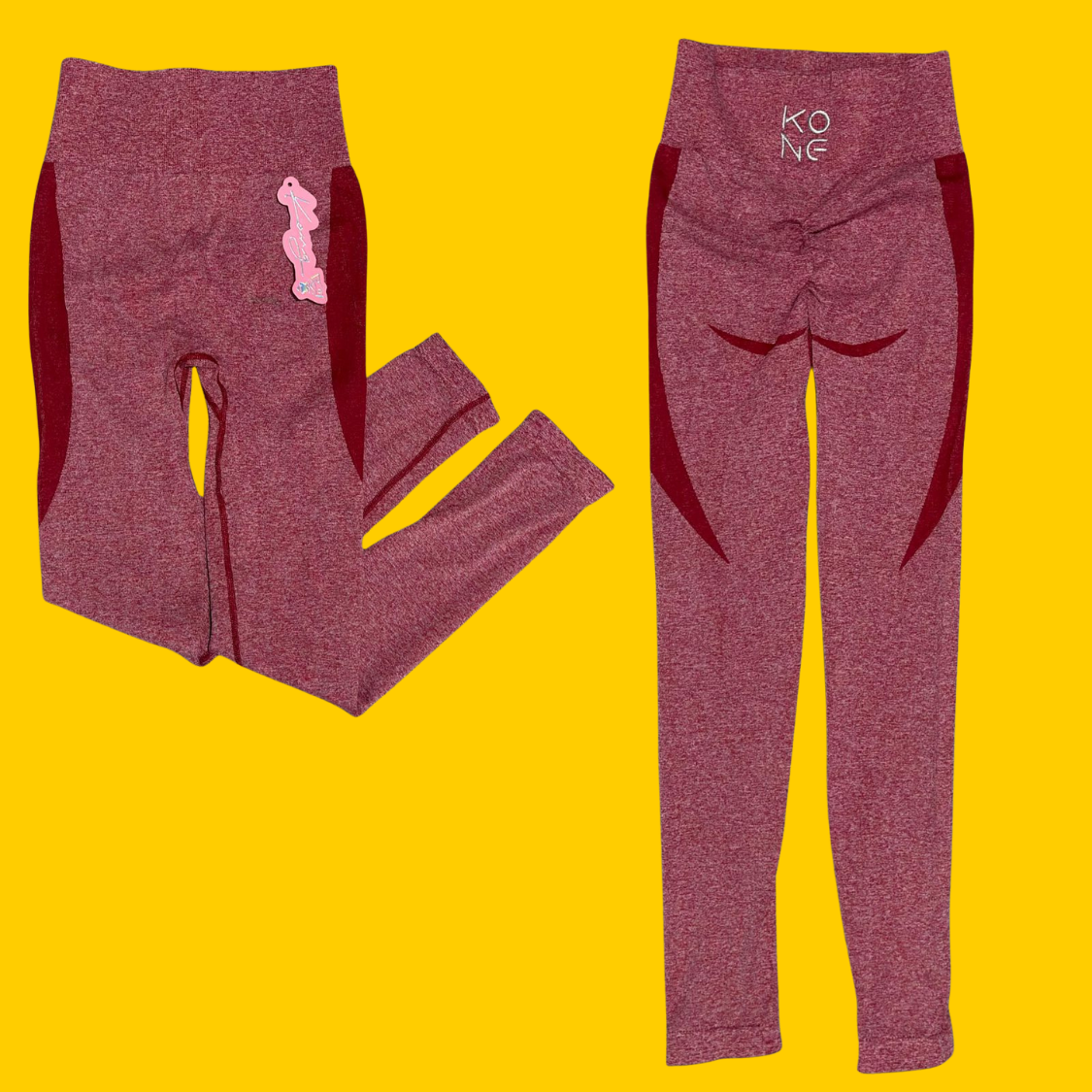 LEGGINS JASPE ROJO PARA MUJER  UNITALLA KONG CLOTHING