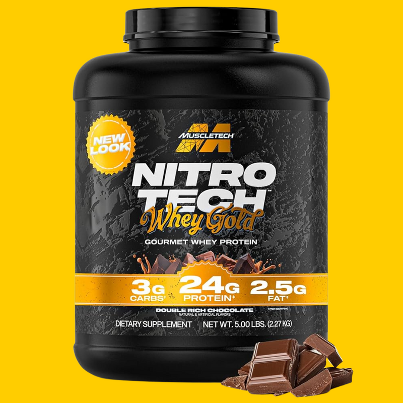 NITRO-TECH 100% WHEY GOLD 5.03 LBS MUSCLETECH - SDMsuplementos.com