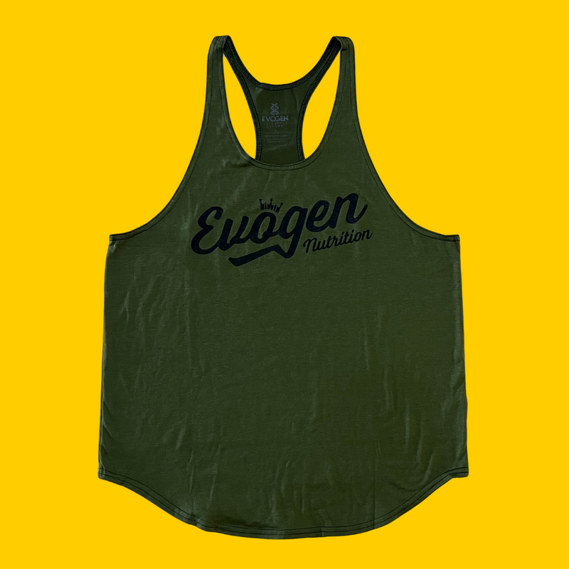 PLAYERA OLIMPICA LOGO EVOGEN NUTRITION VERDE MILITAR