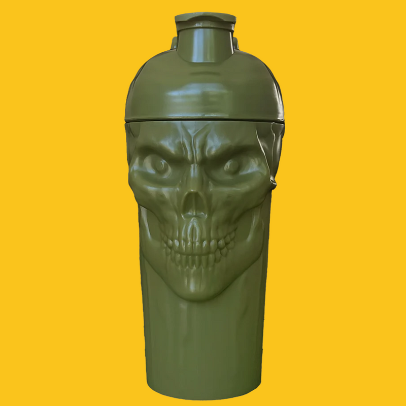 THE CURSE SKULL SHAKER VERDE MILITAR EDICION LIMITADA JNX SPORTS 24 OZ