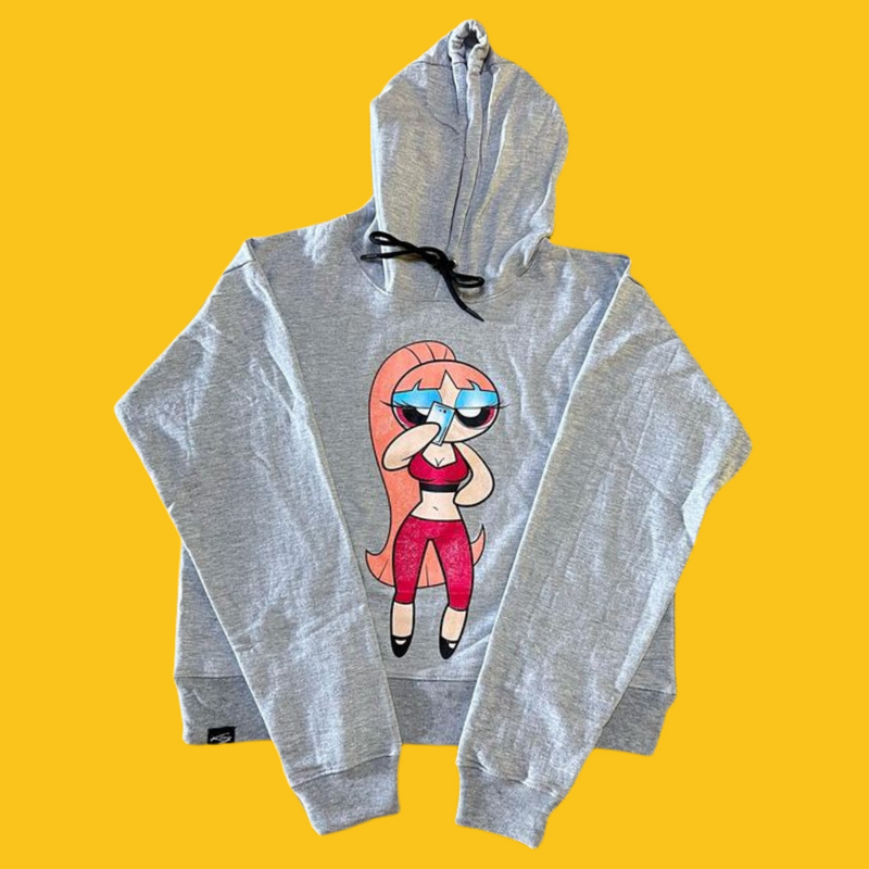 SUDADERA TOP DEPORTIVA GRIS BOMBOM  DAMA UNITALLA KONG CLOTHING