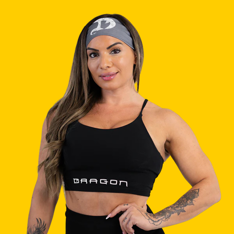 SUJETADOR DEPORTIVO SIGNATURE NEGRO DRAGON PHARMA