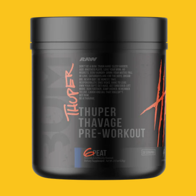 THAVAGE THUPER PRE WORKOUT 20 SERV CBUM X RAW NUTRITION