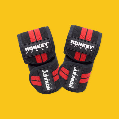 RODILLERAS CLASICAS ROJAS MONKEY POWER