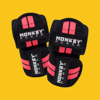 RODILLERAS CLASICAS ROSAS MONKEY POWER - SDMsuplementos.com