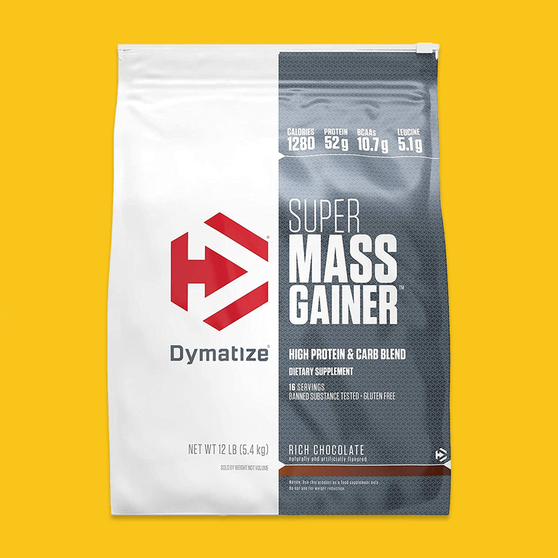 SUPER MASS GAINER 12 LBS DYMATIZE - SDMsuplementos.com