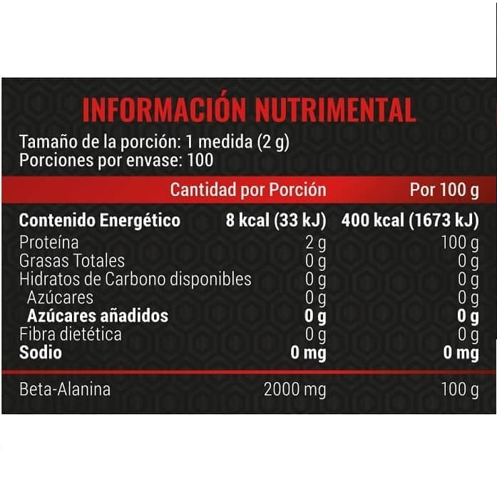 BETA ALANINA 200 GMS ADVANCE NUTRITION