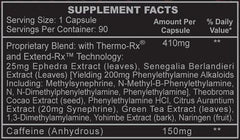 BLACK WIDOW 90 CAPS HI TECH - SDM Suplementos Deportivos