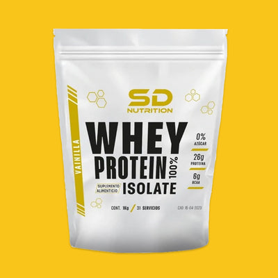 100% WHEY PROTEIN ISOLATE 1 KG SD NUTRITION