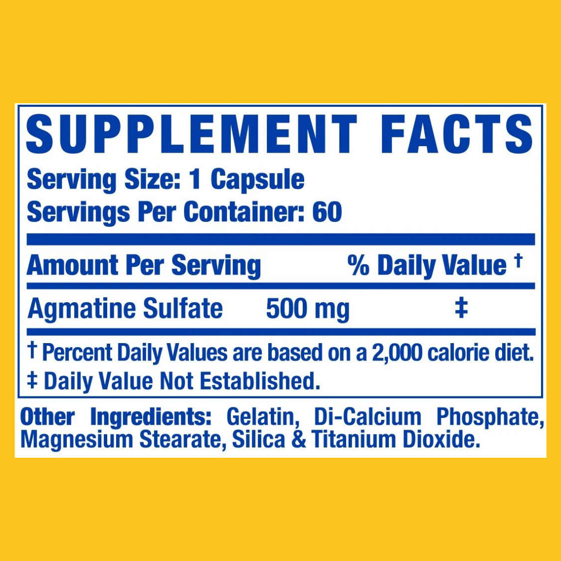 AGMATINE XS 60 CAPS RONNIE COLEMAN
