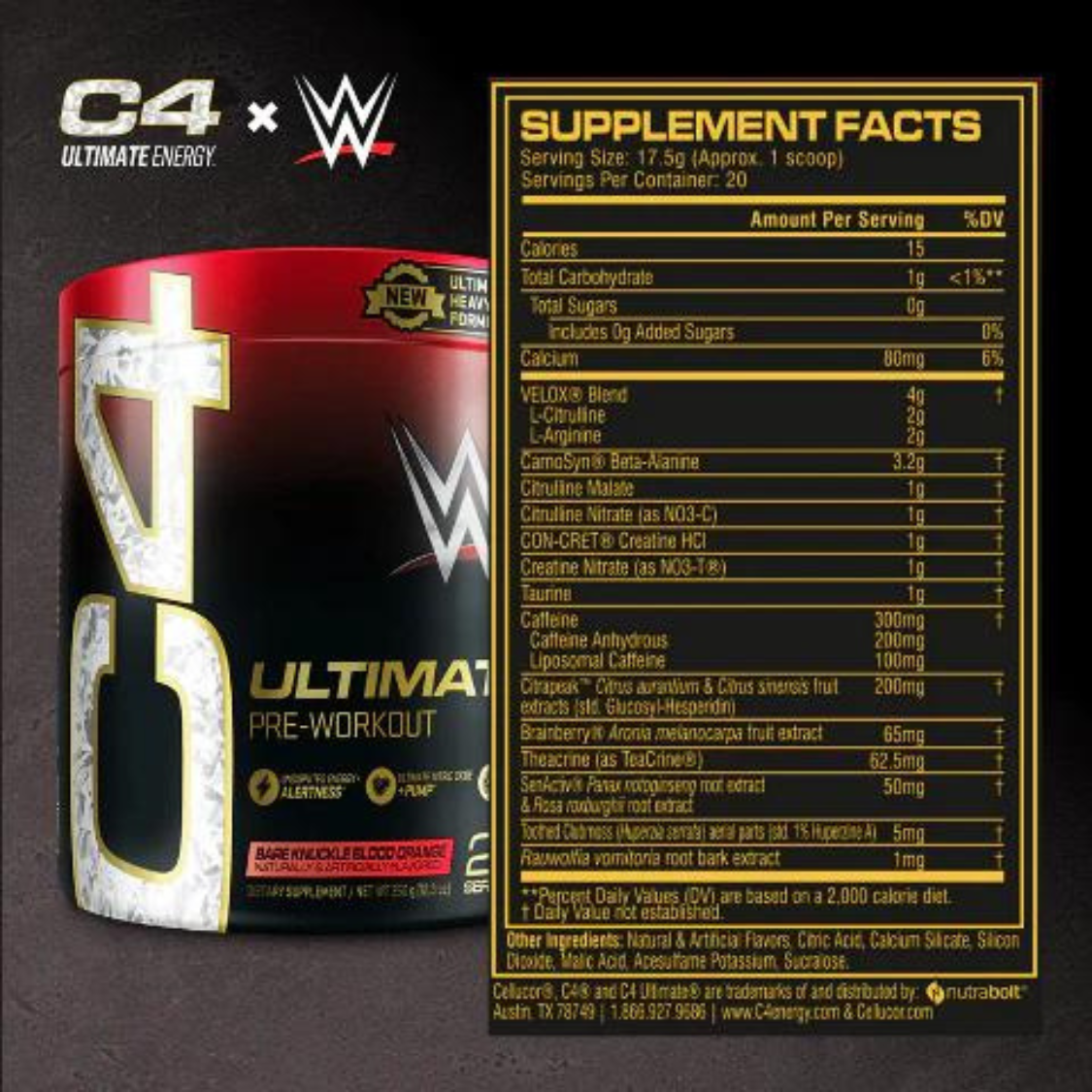 C4 ULTIMATE WWE 20 SERV CELLUCOR
