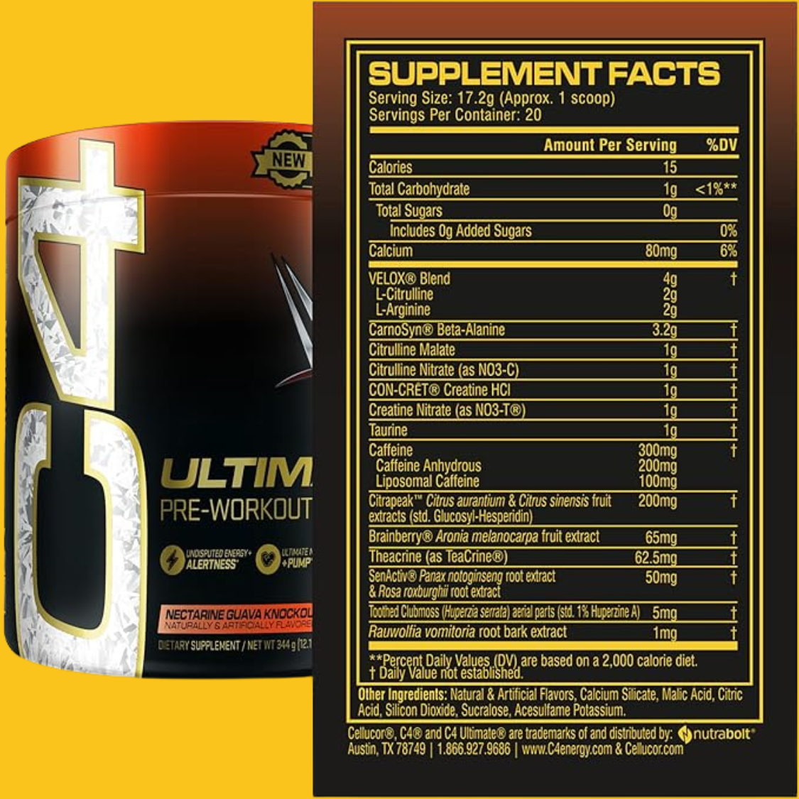 C4 ULTIMATE WWE 20 SERV CELLUCOR