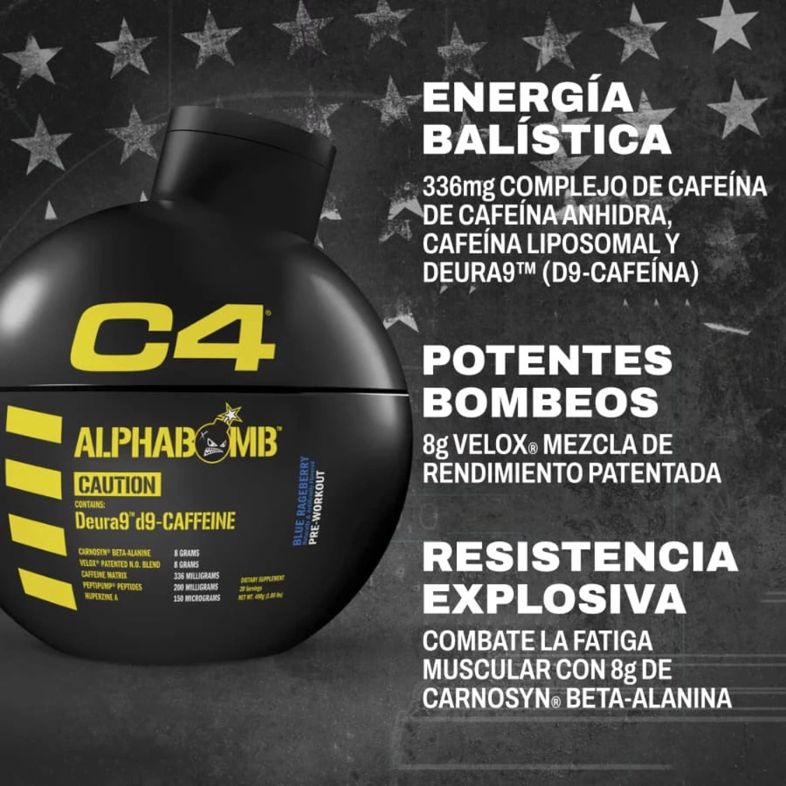 C4 ALPHABOMB 20 SERV CELLUCOR - SDMsuplementos.com