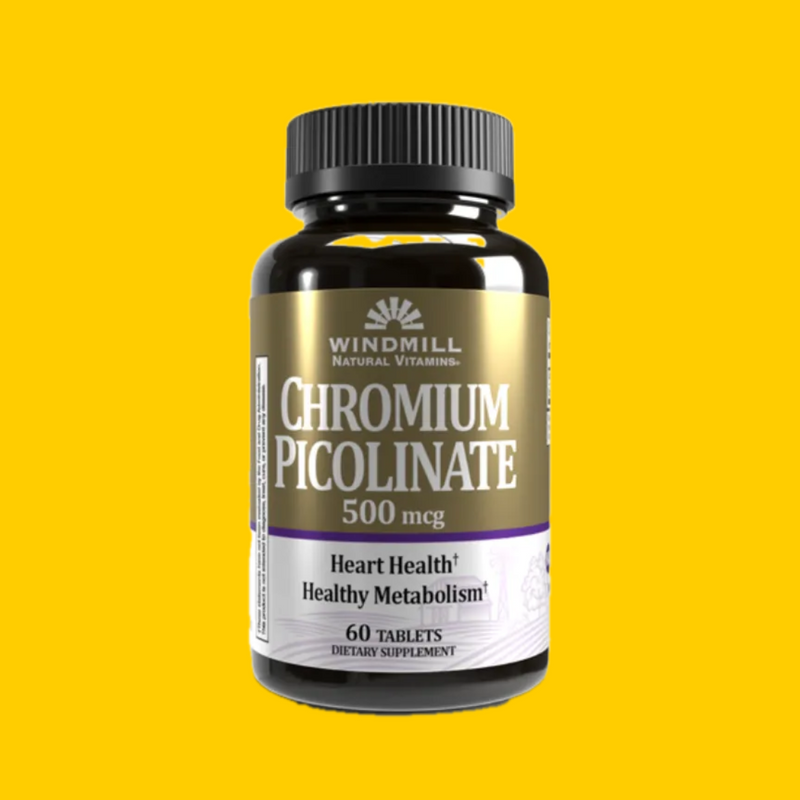 CHROMIUM PICOLINATE 500 MCG 60 CAPS WINDMILL HEALTH