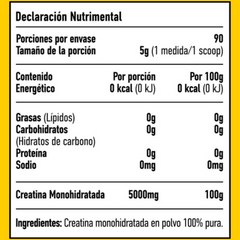 CREATINA MONOHIDRATADA 450GMS HUMÁNIMO