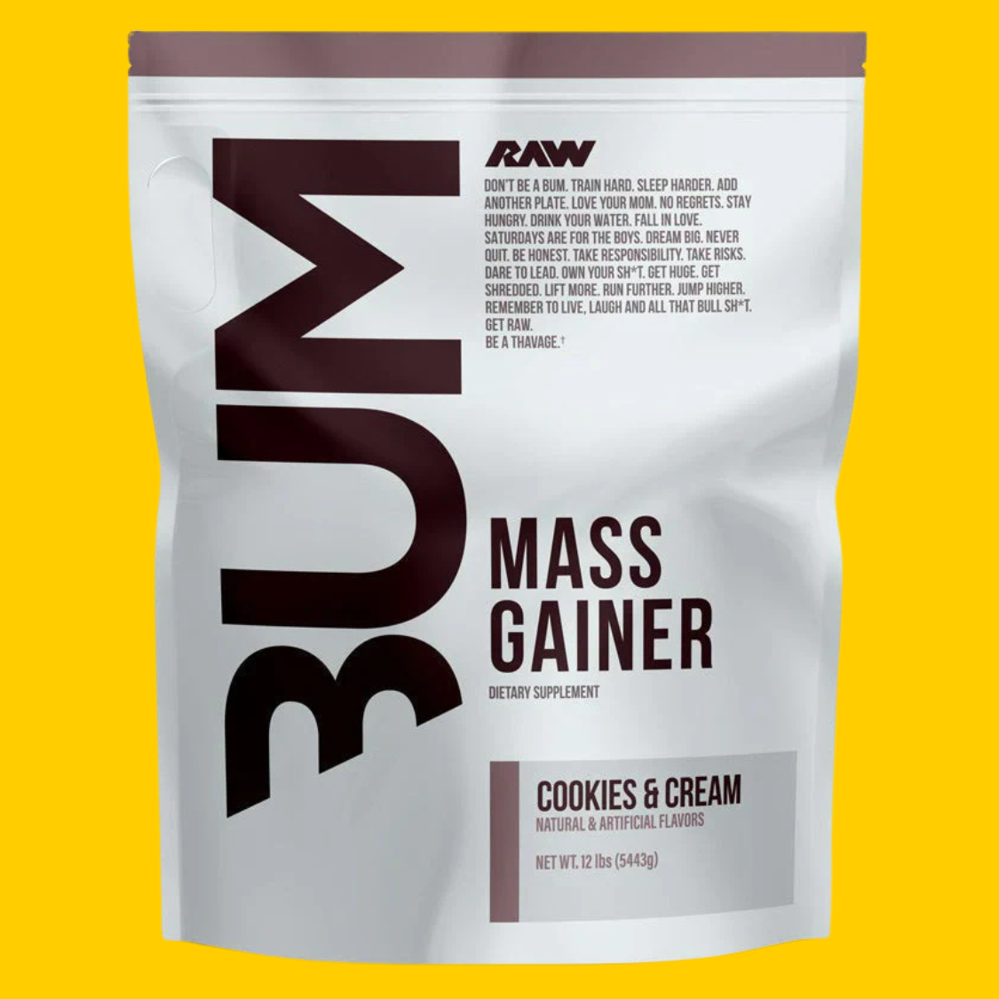 MASS GAINER 12 LBS CBUM X RAW NUTRITION