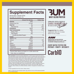 MASS GAINER 12 LBS CBUM X RAW NUTRITION
