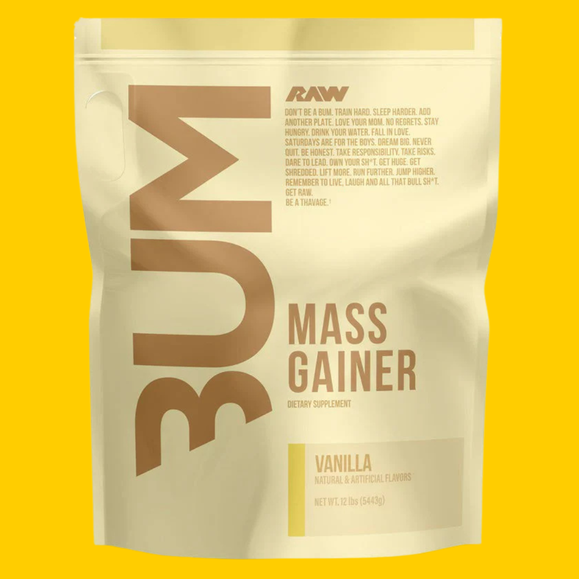 MASS GAINER 12 LBS CBUM X RAW NUTRITION