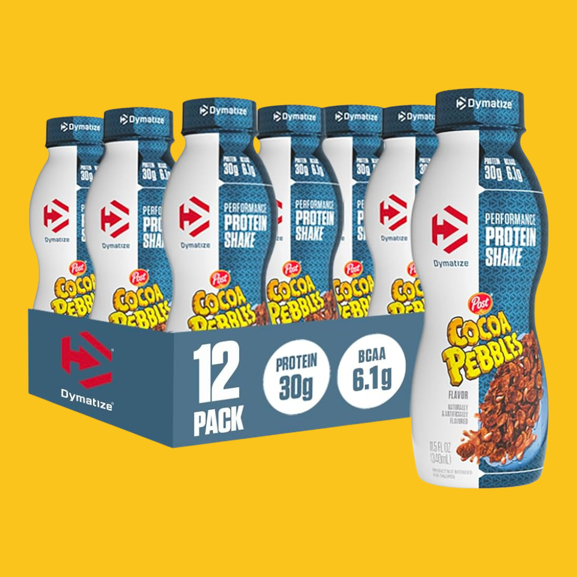 12 PACK DE DYMATIZE PROTEIN SHAKE 11.5 OZ DYMATIZE