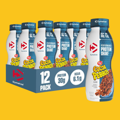 12 PACK DE DYMATIZE PROTEIN SHAKE 11.5 OZ DYMATIZE