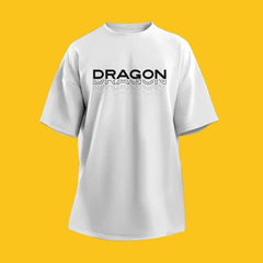 PLAYERA OVERSIZED FALLOUT BLANCA DRAGON PHARMA - SDMsuplementos.com
