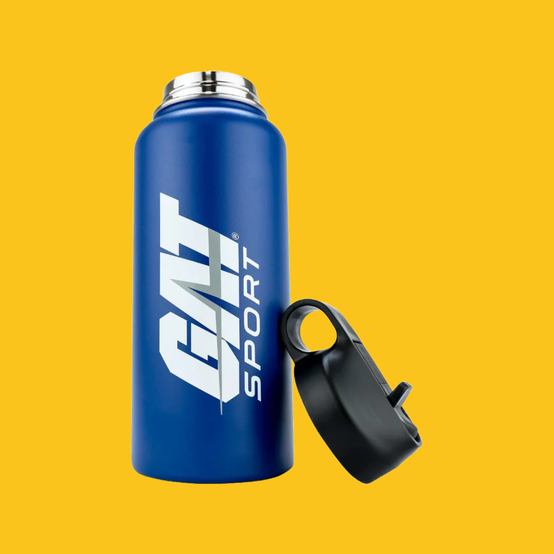 SHAKER LOGO GAT ACERO INOXIDABLE AZUL 32 OZ