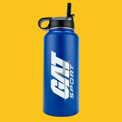 SHAKER LOGO GAT ACERO INOXIDABLE AZUL 32 OZ