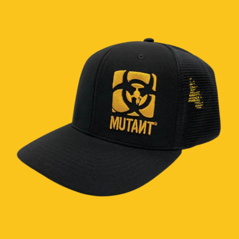 GORRA MUTANT NEGRA LOGO AMARILLO MUTANT
