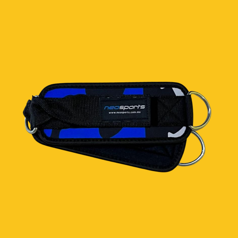 GRILLETES CORREAS NEGRO CON AZUL NEOSPORTS