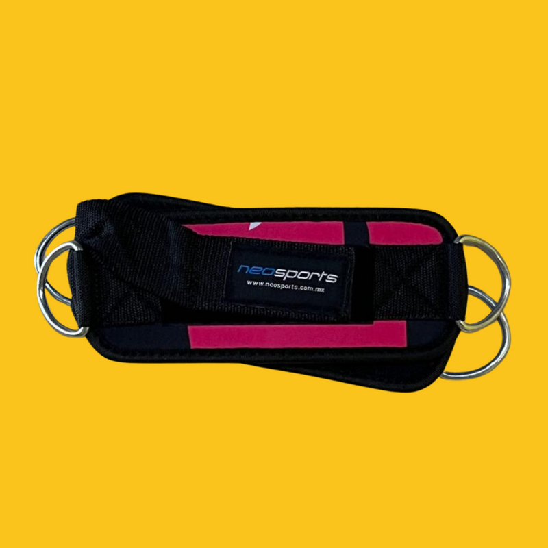 GRILLETES CORREAS NEGRO CON ROSA NEOSPORTS