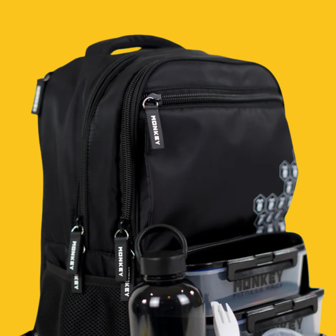 MOCHILA FITNESS PACK BLACK AND WHITE MONKEY POWER ENVIO GRATIS