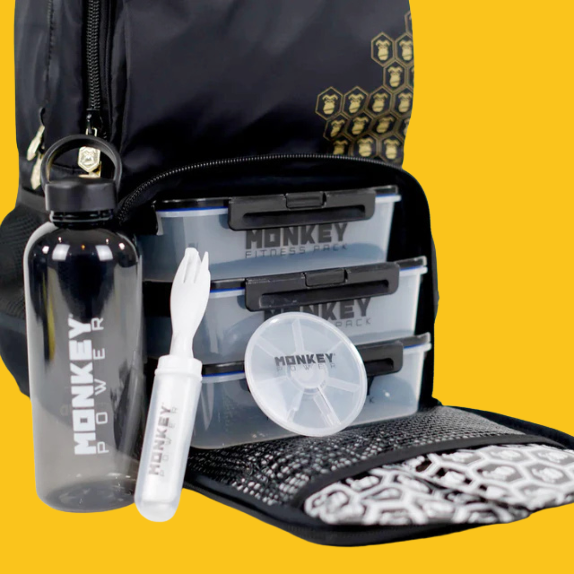 MOCHILA FITNESS PACK BLACK GOLD MONKEY POWER ENVIO GRATIS