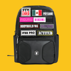MOCHILA STICKERS PATCH MONKEY POWER