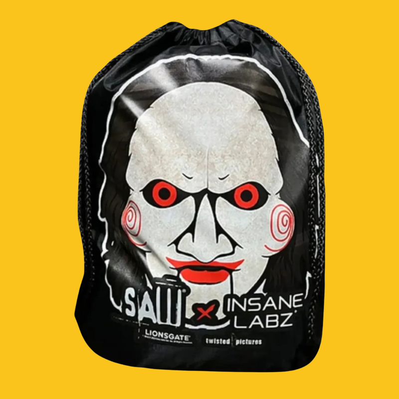 MOCHILA MORRAL INSANE SAW BLACK LOGO INSANE LABZ