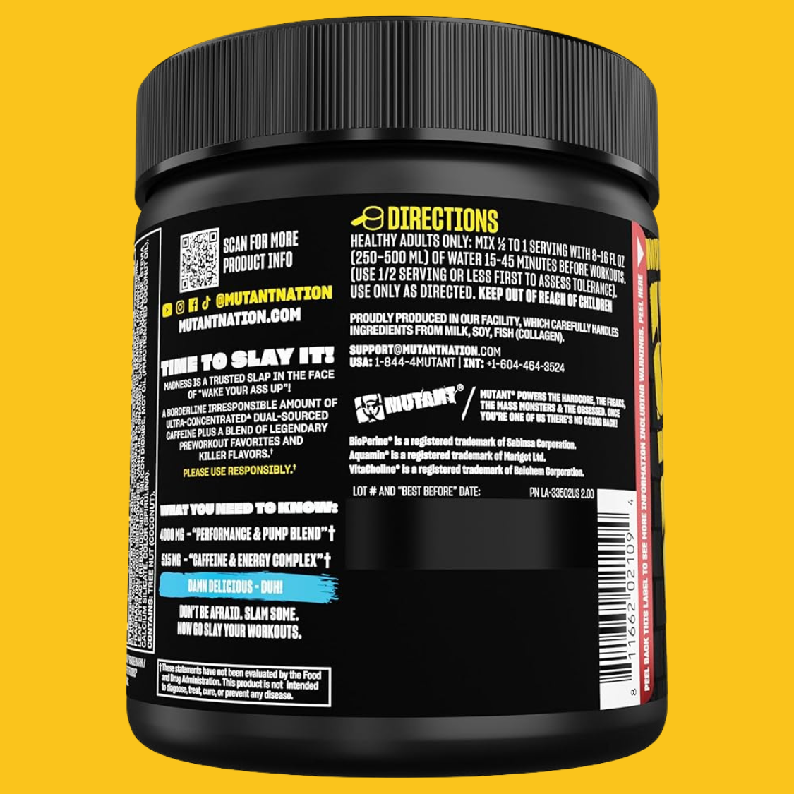 MUTANT MADNESS 30 SERV - SDMsuplementos.com