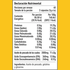 OMEGA 3 EPA + DHA 80 TABS HUMÁNIMO