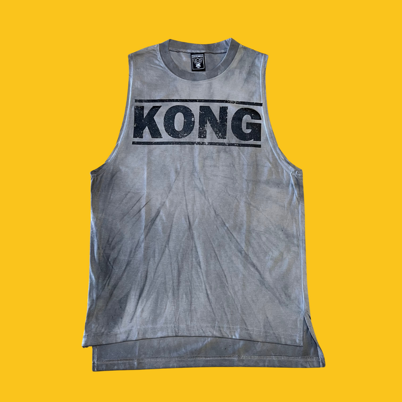 PLAYERA TANK LARGA KONG TIE DYE GRIS KONG CLOTHING