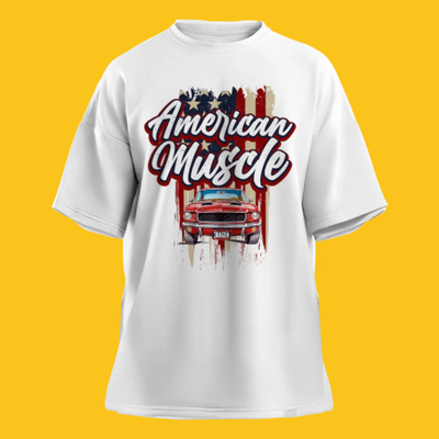 PLAYERA AMERICAN MUSCLE OVERSIZED T-SHIRT DRAGON PHARMA