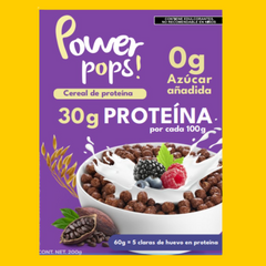 POWER POPS CERAL ALTO EN PROTEINA SIN AZUCARES