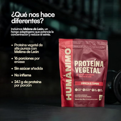 PROTEINA VEGETAL VAINILLA HONGO ADAPTOGENO + MELENA DE LEON 480 GMS HUMÁNIMO