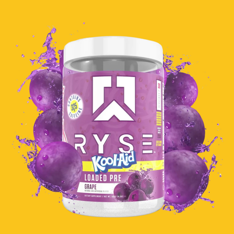 LOADED PRE WORKOUT KOOL AID GRAPE 30 SERV RYSE