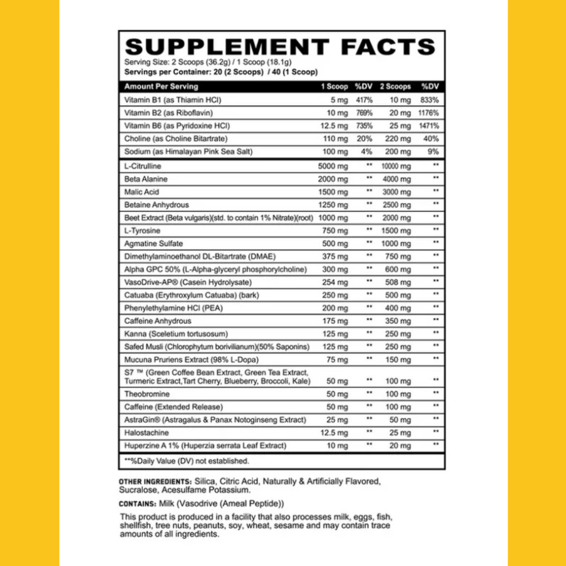 SINISTER XTREME PRE WORKOUT 40 SERV PANDA SUPPLEMENTS