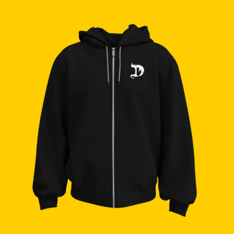 SUDADERA CON CAPUCHA BLACKOUT NEGRA DRAGON PHARMA
