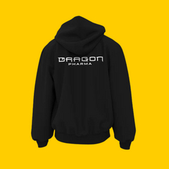 SUDADERA CON CAPUCHA BLACKOUT NEGRA DRAGON PHARMA