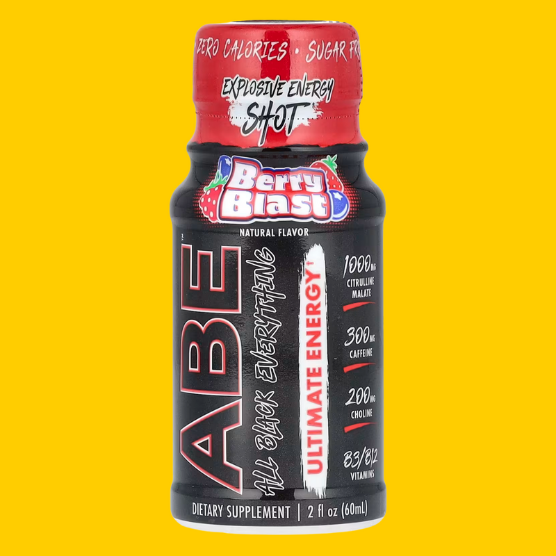 SHOT DE PRE ENTRENO ABE MAXIMA ENERGIA 60ML BERRY BLAST