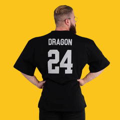 PLAYERA OVERSIZED ATHLETIC DEPT NEGRO DRAGON PHARMA - SDMsuplementos.com